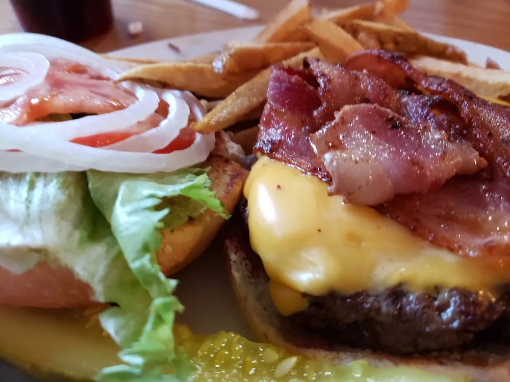 Bacon Cheeseburger and Fries